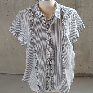 Chambray blouse with Sparkle